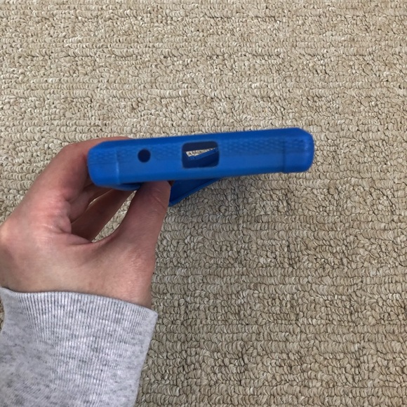 ZTE Warp Elite N9518 blue rubber phone case - Picture 4 of 8